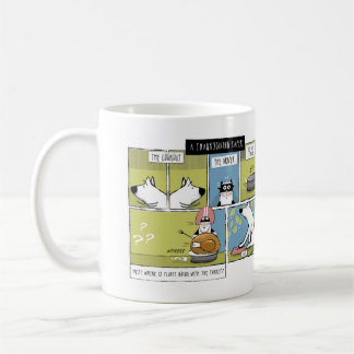 Dog Cat Thanksgiving Turkey Caper Coffee Mug