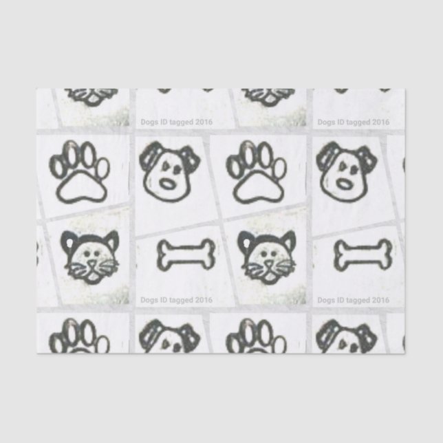 Dog & Cat Tissue Paper (Front)