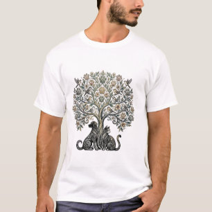 Dog Cat Tree of Life T-Shirt