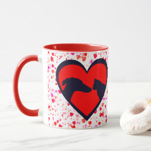 Dog & Cat Valentine Mug