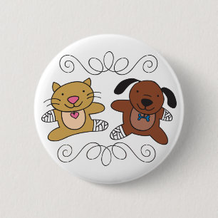 Dog & Cat Vet 6 Cm Round Badge