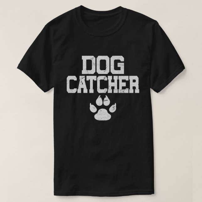 Dog Catcher Funny Easy Halloween Costume Party Tee (Design Front)