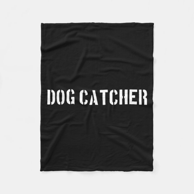 Dog Catcher Halloween Costume Fleece Blanket (Front)