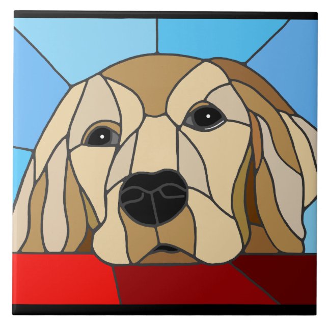 Dog Ceramic Tile (Front)