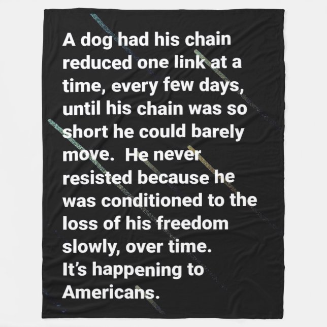 DOG CHAIN FLEECE BLANKET (Front)