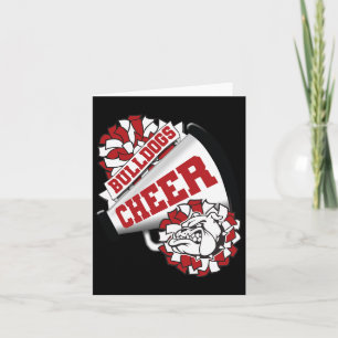 Dog Cheer Back To School Spirit Cheerleading Card