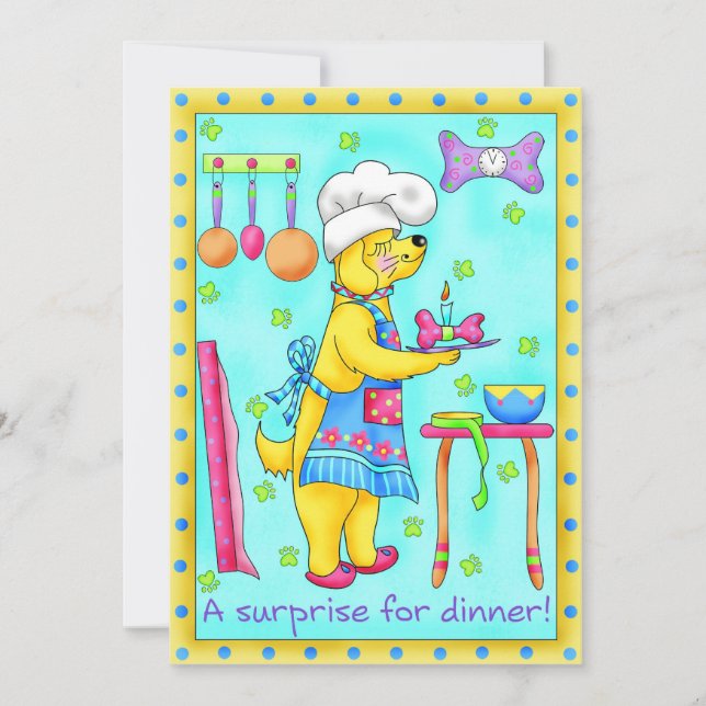 Dog Chef Invitation (Front)