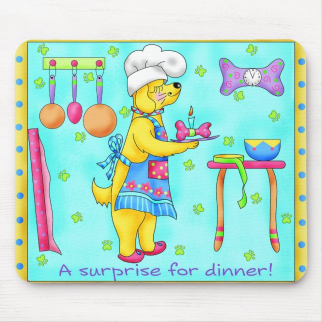 Dog Chef Mousepad (Front)