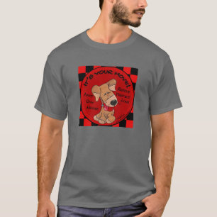 Dog Chequered Board-Your Move T-Shirt