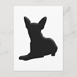 Dog Chihuahua Silhouette Postcard