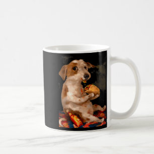 Dog Chill With Taco Vintage Funny Dog Taco Whimsic Coffee Mug