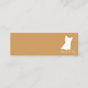 Dog Chinese New Year 2018 choose colour Business C Mini Business Card