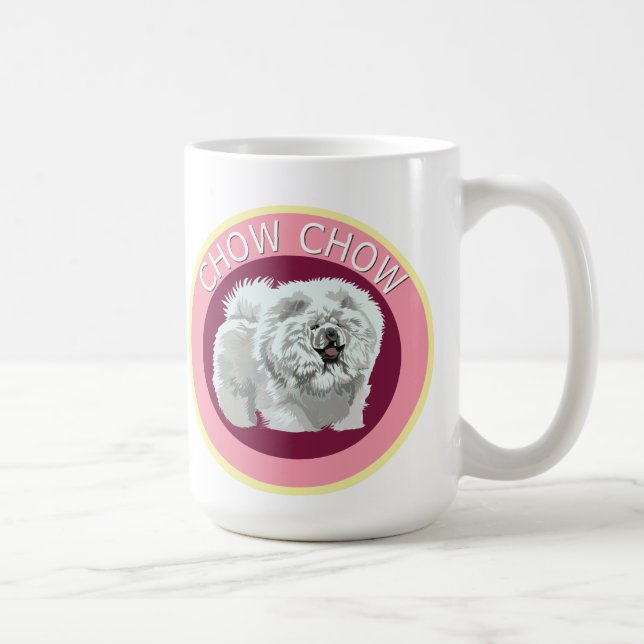 Dog chow chow coffee mug (Right)