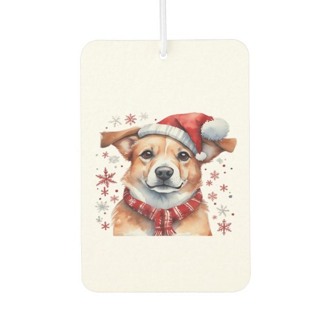 Dog chrismes Classic T-Shirt Car Air Freshener (Front)