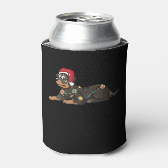 Dog Christmas Classic T-Shirt_1 Can Cooler (Can Front)