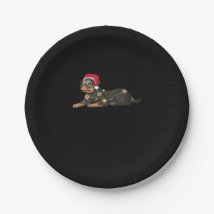 Dog Christmas Classic T-Shirt_1 Paper Plate