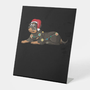 Dog Christmas Classic T-Shirt_1 Pedestal Sign