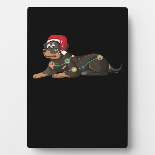 Dog Christmas Classic T-Shirt_1 Plaque (Front)