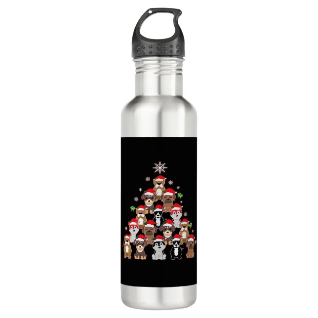 Dog Christmas Classic T-Shirt 710 Ml Water Bottle (Front)