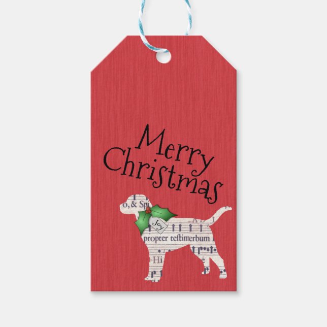Dog Christmas Gift Tag (Front)