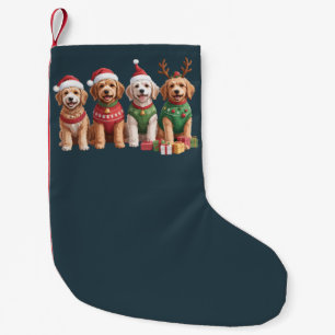 Dog Christmas Goldendoodle Christmas Dog Lover Small Christmas Stocking