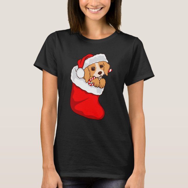 Dog Christmas Lights Ugly ter Xmas T-Shirt (Front)
