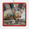 Dog Christmas Ornaments Square Personalised Photo