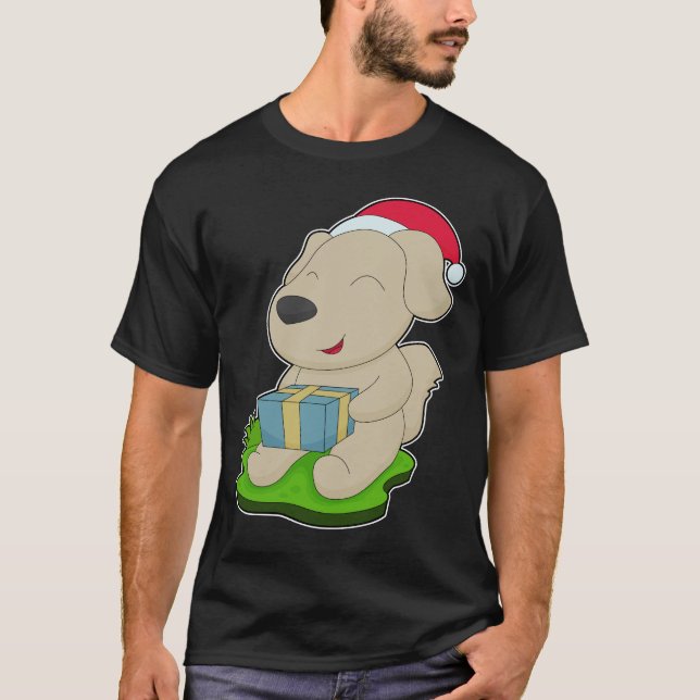 Dog Christmas Package T-Shirt (Front)