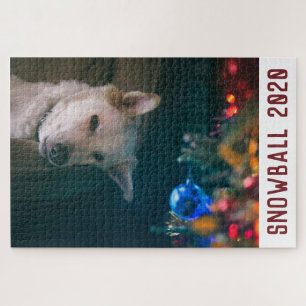Dog Christmas Personalised Jigsaw Puzzle