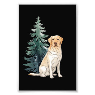 Dog Christmas Tree Party Dog Lover Xmas Photo Print