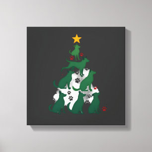 Dog Christmas Tree Shirt - Dog Christmas (2) Canvas Print