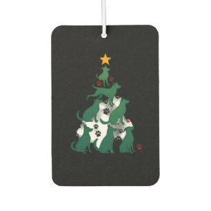 Dog Christmas Tree Shirt - Dog Christmas (2) Car Air Freshener