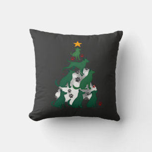 Dog Christmas Tree Shirt - Dog Christmas (2) Cushion