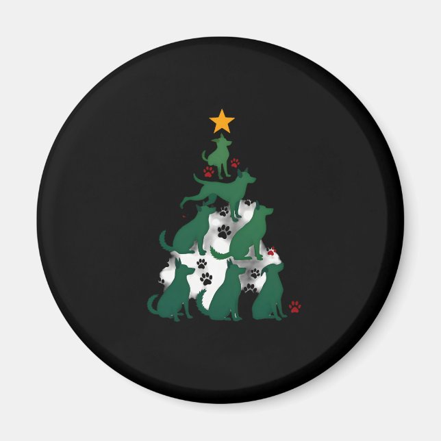 Dog Christmas Tree Shirt - Dog Christmas (2) Magnet (Front)