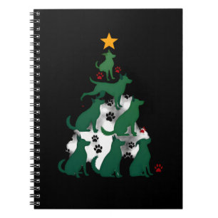 Dog Christmas Tree Shirt - Dog Christmas (2) Notebook