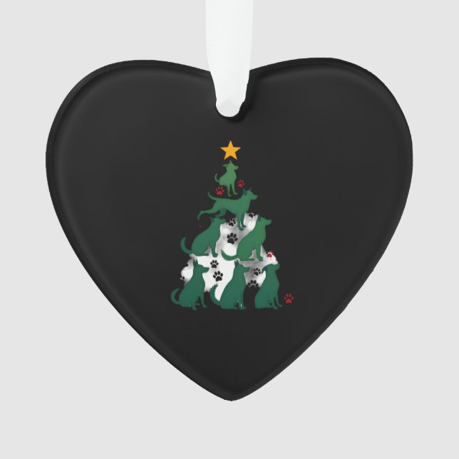 Dog Christmas Tree Shirt - Dog Christmas (2) Ornament (Front)