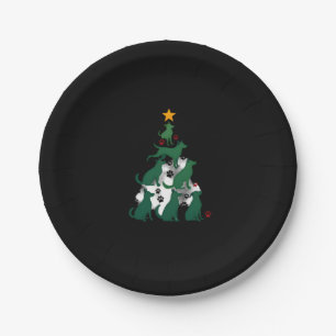 Dog Christmas Tree Shirt - Dog Christmas (2) Paper Plate