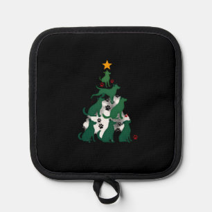 Dog Christmas Tree Shirt - Dog Christmas (2) Pot Holder
