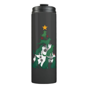 Dog Christmas Tree Shirt - Dog Christmas (2) Thermal Tumbler