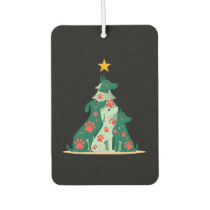Dog Christmas Tree Shirt - Dog Christmas (3) Car Air Freshener