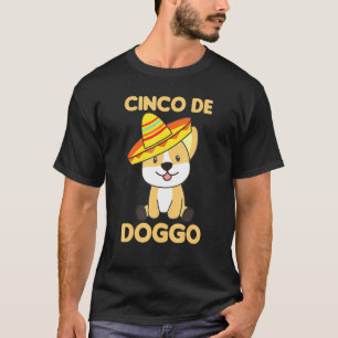 Dog Cinco De Doggo Mexican Sombrero Corgi T-Shirt