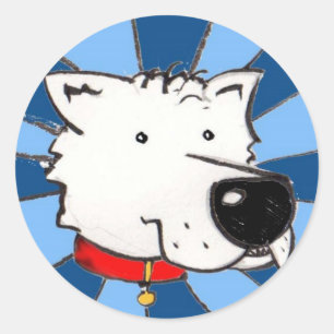 Dog Classic Round Sticker
