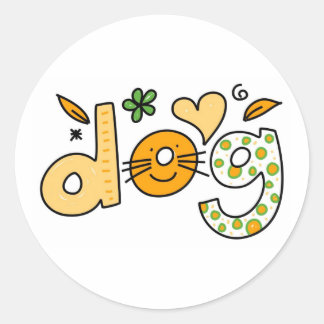 Dog Classic Round Sticker