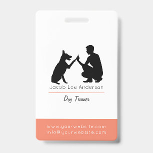 Dog coach ID badge