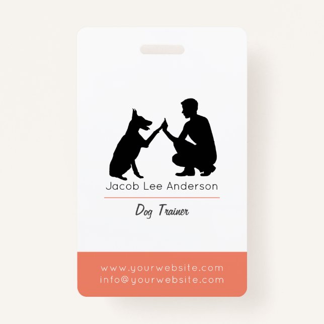 Dog coach ID badge (Front)