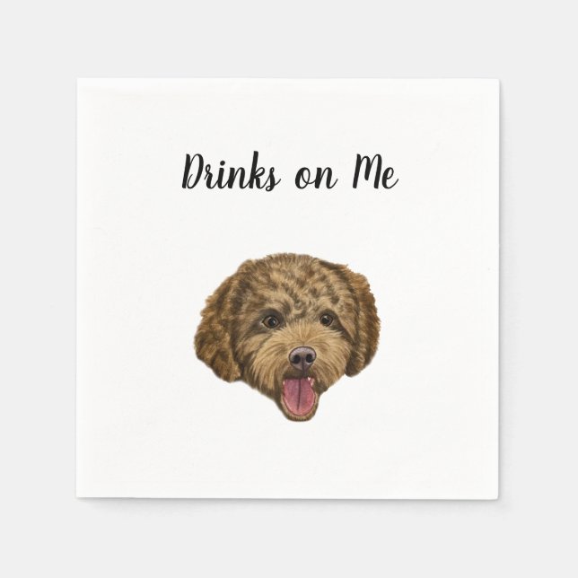 Dog Cocktail Napkins (Front)