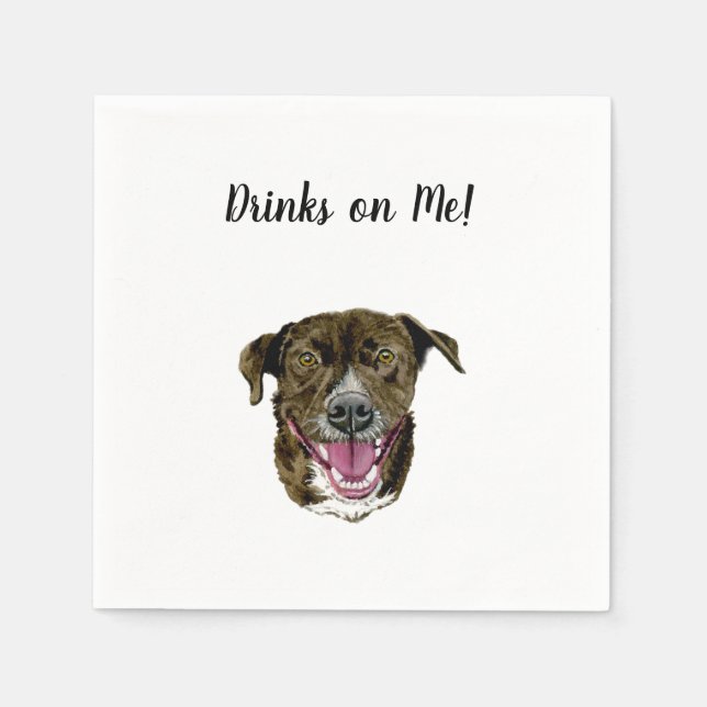 Dog Cocktail Napkins (Front)