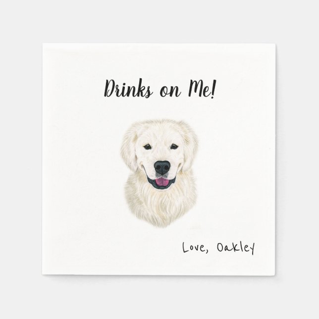 Dog Cocktail Napkins (Front)