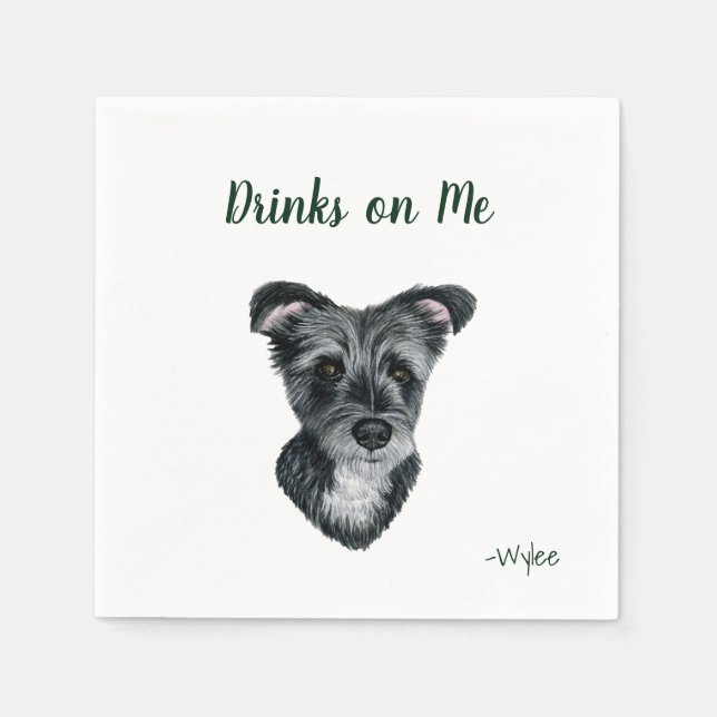 Dog Cocktail Napkins (Front)