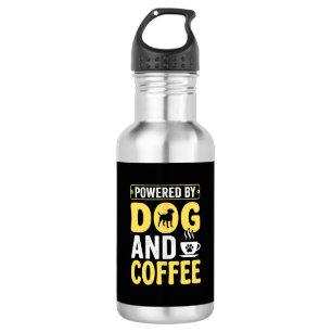 Dog Coffee Lover Powered By Design 532 Ml Water Bottle
